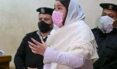 حنين حسام تظهر في أسوء حالاتها في جلسة المحاكمة اليوم