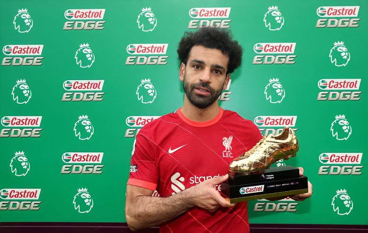 The Super stars and celebrities celebrate Mohamed Salah  Golden Shoe Award
